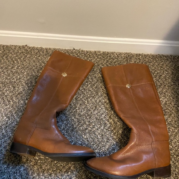 Tory Burch Riding Leather Boots - Picture 2 of 8